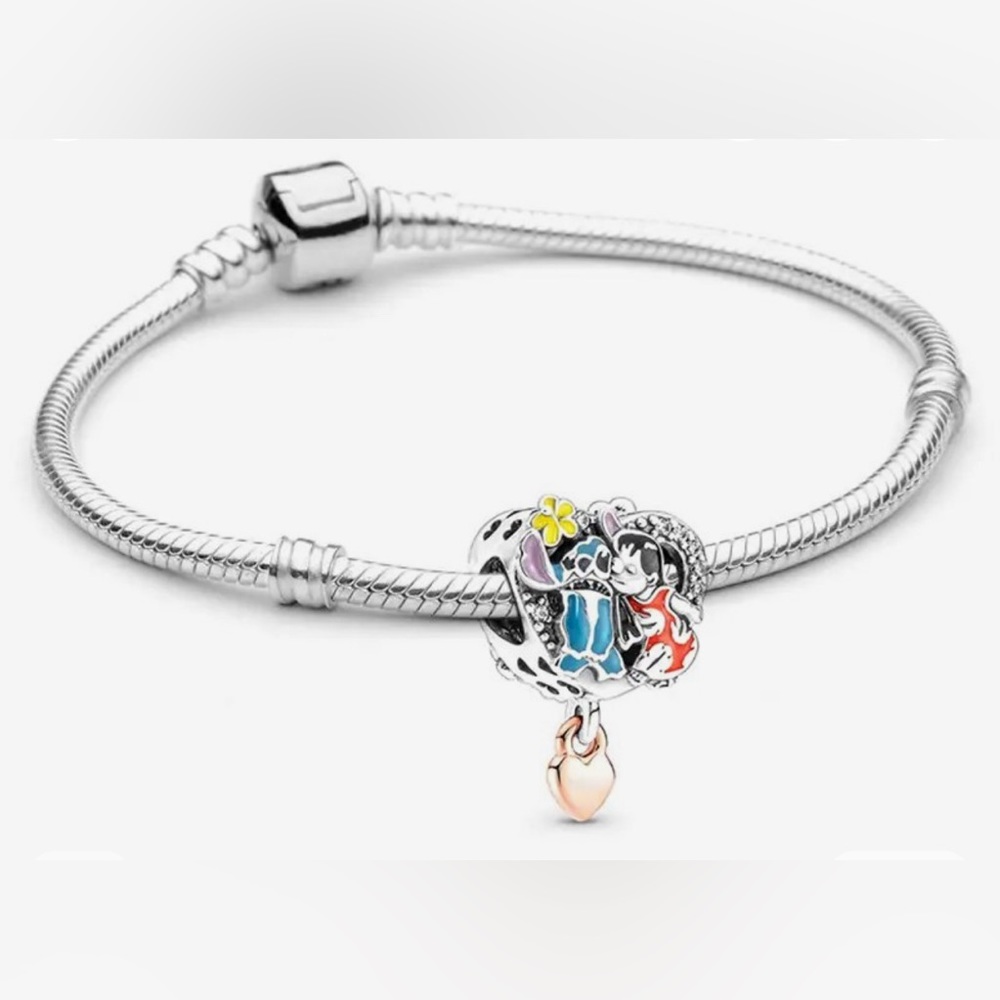 Disney Sterling Silver bracelet LILO n Stitch NWT